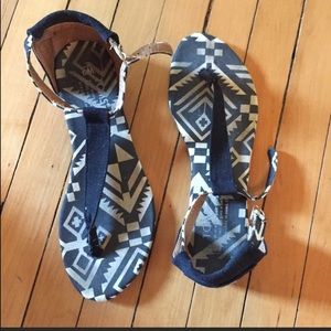 Toms sandals women’s zebra print
